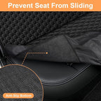 Mancro Dog Car Seat Cover, Waterproof Dog Hammock for Car, Black All | 600D Heavy Duty, Scratch-Resistant Back Seat Pet Cover for Dogs with PVE Nonslip Underside, Fits for Sedan, Trucks and SUVs - Image 3