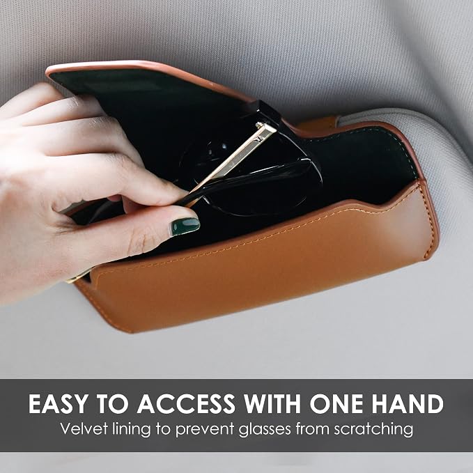 Sunglass Holder for Car Visor Glasses Case Non-Slip Clip Universal for Sunglasses Eyeglasses Car Interior Accessory - Image 3