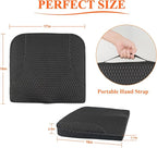kingphenix Memory Foam Car Seat Cushion for Driving Comfort and Office Use | Coccyx and Lower Back Pressure Relief, Non-Slip Seat Cushion for Car, Truck, SUV, Long Drives and Office Chair, 4D Mesh Black - Image 7