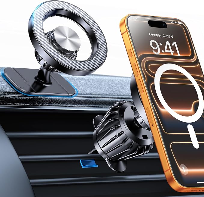 for Magsafe Car Mount【20 Strong Magnets】Magnetic Phone Holder for Car Phone Holder Mount Dash Mounted Holders Cell Phone Holders for Your Car Accessories for Women Men for iPhone 17 16 15 14 by Kaistyle