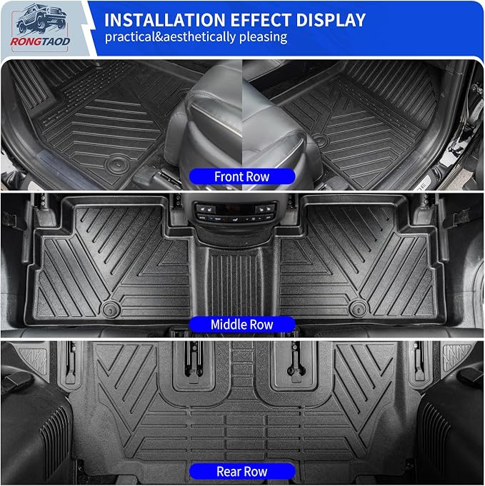 Rongtaod Floor Mats Set for 2020-2025 Hyundai Palisade - Image 2