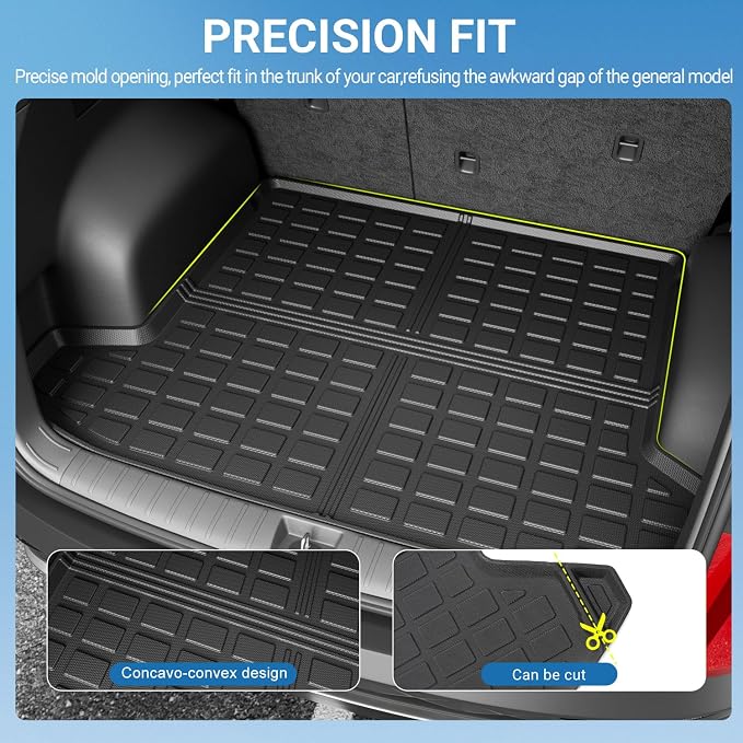 Xipoo Cargo Mats Compatible with 2022 2023 2024 2025 2026 Tucson | Rear Trunk Mats Trunk Liner Replacement for 2022 2023 2024 2025 2026 Tucson Accessories - Image 2