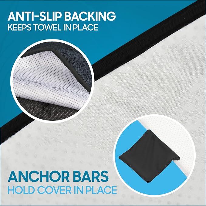 BDK UltraFit Waterproof Towel Seat Covers for Cars - 1 Piece Washable Cloth Car Seat Cover Towels Front Seats - Sweat Seats Protector for Gym, Swimming, Surfing, Running - Universal Fit for Most Cars - Image 9