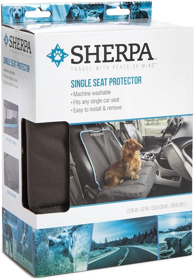 Sherpa Single Car Seat Cover, Gray, Model Number: SPT77777 - Image 6