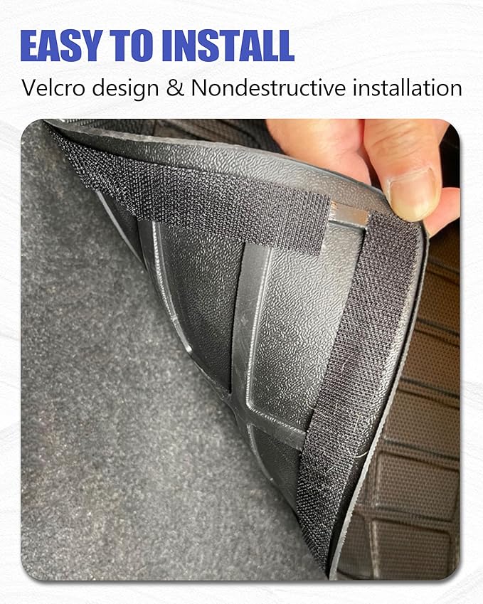 Backrest Mat for Lexus RX RX350/RX450H Accessories 2016-2022 with Hook&Loop Rear Trunk Mat Rear Seat Back Cover Protector All Weather Anti-Slip Split Dog Liner 3 PCS - Image 6