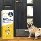 PROTECTO Door Protector from Dog Scratching, 34x8 - Door Scratch Guard | Heavy Duty Bottom Door Kick Plate for Cats & Dogs, Clear Scratch Shield - Window, Screen Door, Sliding Doors, Indoor Outdoor by protecto