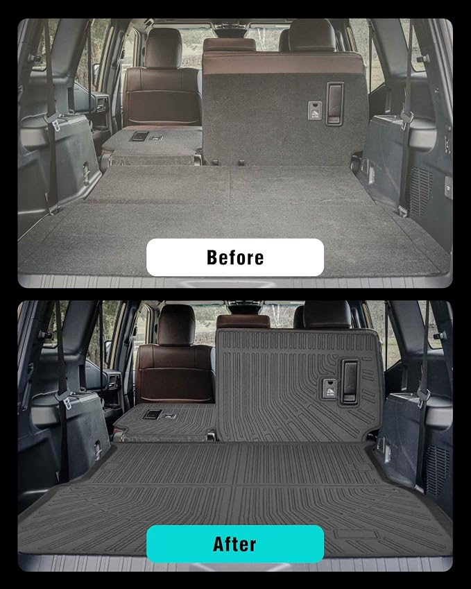 Cargo Mat Cargo Liner for Toyota Land Cruiser 2024 2025 Accessories Trunk Mat Back Seat Cover Protector Backrest Mat Dog Liner - Image 3
