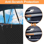 Mancro Dog Car Seat Cover, Waterproof Dog Hammock for Car, Black All | 600D Heavy Duty, Scratch-Resistant Back Seat Pet Cover for Dogs with PVE Nonslip Underside, Fits for Sedan, Trucks and SUVs - Image 2