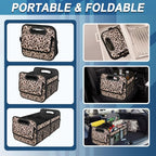 Deosk Trunk Organizer and Storage with Reinforced Handles,Car Accessories for Women/Men 50L Waterproof Polyester Trunk Organzier for Car/SUV/Minivan/Truck(Medium,Leopard print) - Image 4