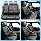 Fit Juke Car Seat Covers Premium Leather for Nissan Juke 2011-2016 2017. Waterproof， Breathable, Scratch-Resistant & All-Weather Seat Cushion Protector（Full Set,Black - Image 8