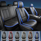 Fit Juke Car Seat Covers for Nissan Juke 2010-2017 2018 2019 -Upgraded Premium Waterproof & Breathable Leather,Airbag Compatible,All-Weather Seat Cushion Protector,2 Front/Black-Blue - Image 2