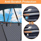 Mancro Dog Car Seat Cover for Back Seat, Waterproof Dog Hammock for Car | 600D Heavy Duty, Scratch-Resistant Back Seat Pet Cover for Dogs with PVE Nonslip Underside, Fits for Sedan, Trucks and SUVs - Image 2