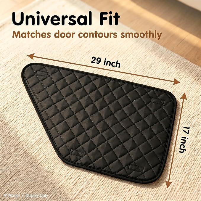 2 Pack Dog Car Door Protector, Scratch Guard for Cars & Compact SUVs | Thick, rugged Oxford fabric. Waterproof & scratch-resistant. Tool-free install, easy wipe-clean & machine washable - Image 3