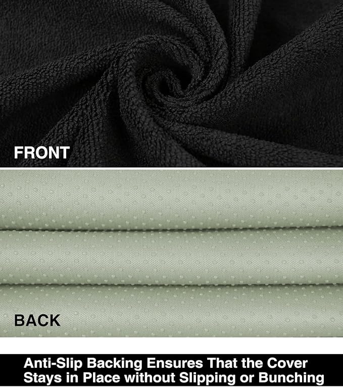 VSHIELD Waterproof Towel Car Seat Cover, Sweatproof Non-Slip Seat Protector, Universal Fit for Front Bucket or Rear Bench Seat of Cars, SUVs, Vans, Trucks, Compatible with Airbags and Armrests - Image 3