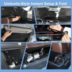 Windshield Sun Shade Umbrella for 2023-2026 Sportage for Kia | Full covered for windshield, Block UV Rays, Heat Reduction, Easy to install, Durable & Fold Up Small - Image 5