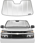Pigenius Windshield Sun Shade for Chevrolet Colorado 2023-2026; GMC Canyon 2023-2026. Reflective Aluminum Film Front Window Sunshade - BLAZBLOCK by Pigenius