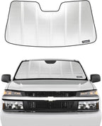 Pigenius Windshield Sun Shade for Chevrolet Colorado 2023-2026; GMC Canyon 2023-2026. Reflective Aluminum Film Front Window Sunshade - BLAZBLOCK by Pigenius