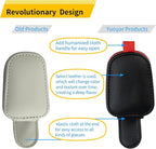 Yuoyar Magnetic Leather Sunglasses Holder for Car, 2 Packs (Black-red) | Magnetic Car Visor Accessories - Image 2