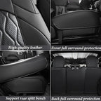Coverado Seat Covers Fullset for Jeep Wrangler, Waterproof Car Seat Covers for Automotive Truck Seat Covers Custom Fit for 2018-2026 Jeep Wrangler JL 4-Door with Rear Cupholder Only，Black - Image 5