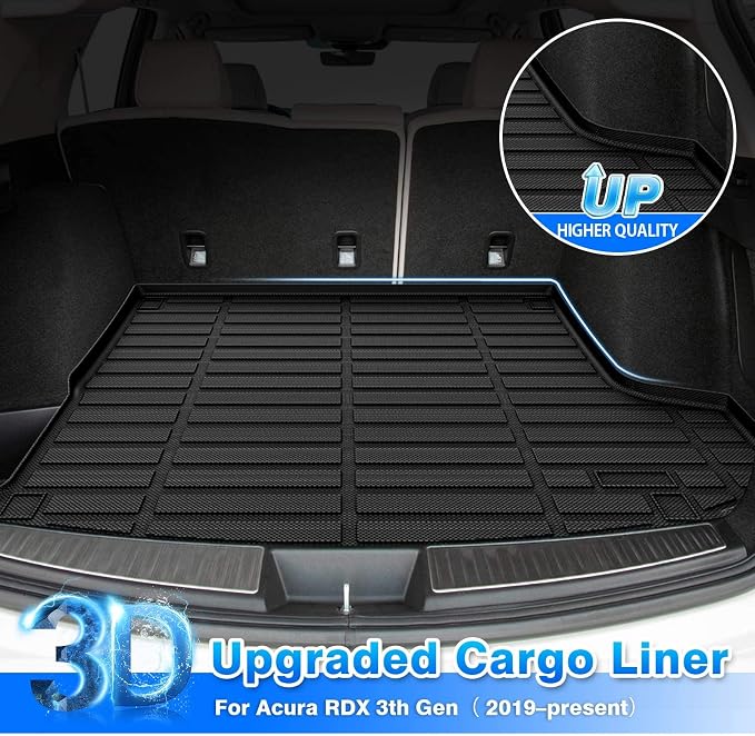 RDX Cargo Liner - Trunk Mat for Acura RDX 2019-2026, All Weather Cargo Mat for RDX Accessories, Heavy Duty Car Mats, Car Accessories - Image 2