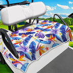 ENYORSE Golf Cart Seat Covers, Tropical Floral Seat Towel Blanket, Soft Breathable Microfiber, Keeps Seats Cool & Comfortable, 51”x31”, Fits 2 & 4 Passenger EZGO, Yamaha,Club Car Carts by EnjoyYourlifeEnjoyYourself