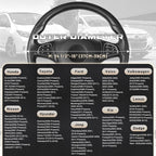 SEG Direct Steering Wheel Cover 14.5-15 inch Car Auto Interior Accessories | Universal Medium Standard Size 37-39cm for Car Truck SUV, Microfiber Leather, Anti-Slip Comfortable Grip, Black and White - Image 5