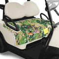 PGmoon Golf Cart Seat Covers with 4 Front Pockets & Nonskid Bottom | Universal Golf Cart Seat Towel Blanket Fits for EZGO, Yamaha, Club Car and More 2 Person Seats Golf Carts by PGmoon