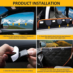 Falala Dog Car Door Protector 28.7" x 22 - Heavy Duty Pet Car Door Guard for Full-Size SUV & Trucks, Reinforced Stay-in-Place Insert Tabs, Waterproof Scratch-Proof Door Cover 2 PCS - Image 3