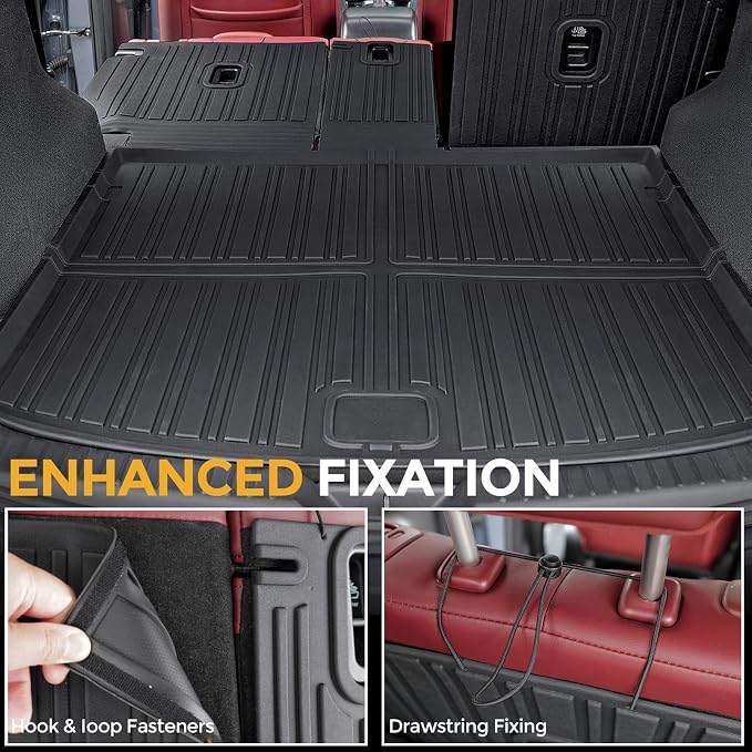 Cargo Mat for 2017-2025 Mazda CX-5 Accessories | Full-Coverage Cargo & Backrest Protection, Odorless TPE, All-Weather Protection, Folds with Rear Seats, 3D Custom Fit - Image 4