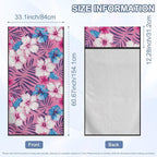 Tropical Hibiscus Car Seat Towel with Storage Bag Hibiscus Flowers Car Seat Cover for Front Seat Only Blanket Universal Non Slip Waterproof Sweat Protector Pink Car Interior Accessories - Image 7