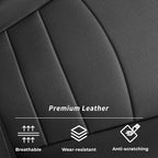 Custom Seat Covers for Toyota 2021-2026 Corolla Hatchback (Full Set,Black) | 1:1 Custom Fit,Factory Look,Easy Installation,Waterproof & Easy to Clean,Faux Leather,Breathable / Pet Friendly - Image 7