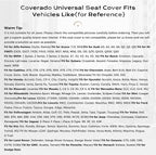 Coverado Car Seat Covers Full Set, Seat Covers for Cars, Front Seat Covers and Back Seat Cover Waterproof Leather Automotive Seat Cover, Universal Car Interior Protectors Cushion for Most Cars - Image 6