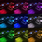 Jushope Car LED Lights, Interior Car Lights with Wireless APP/RF Remote/Button Control, Car Ambient Lighting Kit with 236" Integrated Molding Fiber Optic RGB Sync to Music (USB) - Image 6