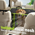 Pecute Dog Car Seat Cover for Back Seat 53.54 * 23.62 in, Car Window Fixing for Maximum Car Protection, Leather Fabric Back Seat Extender for Dogs, Waterproof & Scratch-Resistant, Support to 330 lbs - Image 8