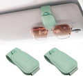 Yuoyar 2 Packs Magnetic Sunglass Holder for Car Visor (Green) | Magnetic Interior Car Accessories by YUOYAR