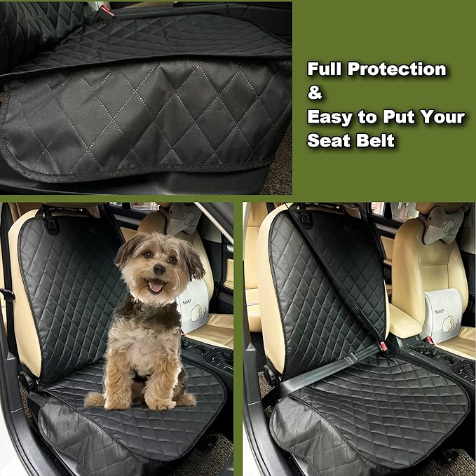 2 Packs Car Front Seat Cover for Dogs, Waterproof Pet Car Seat Protector, Nonslip Scratch-Proof Dog Seat Cover for Cars, Trucks & SUVs - Image 6