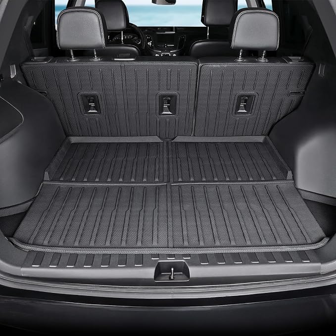 Floor Mats for 2018-2024 Chevy Equinox/GMC Terrain Accessories | Full-Coverage Set with Cargo Liner & Backrest Protector, Odorless & Durable, All-Weather Protection, 3D Laser Fit - Image 3