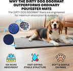 Dog Gone Smart Dirty Dog Doormat - Super Absorbent Polyamide Rug Pulls in Moisture & Dirt - Fast Drying for Clean Floors, Non-Slip, Machine Washable Mat for Muddy Paws - Brown, 35 x 26 Inches - Image 3