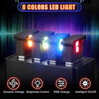 Frienda 6 Pieces Mini USB LED Car Light 8 Colors Atmosphere Lamp,Type A | Car LED Interior Lighting, 5v USB Atmosphere Light, Laptop Keyboard Office Decoration Night Lamp, Adjustable Brightness - Image 2