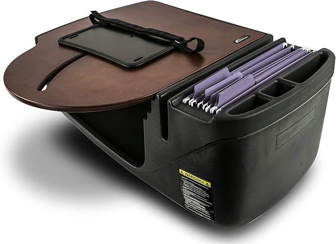 AutoExec AE-RMCD-21M Roadmaster Car Desk for Your Vehicle Workstation and Mobile Office, Mahogany | Vehicle Workstation, Mobile Office by AutoExec