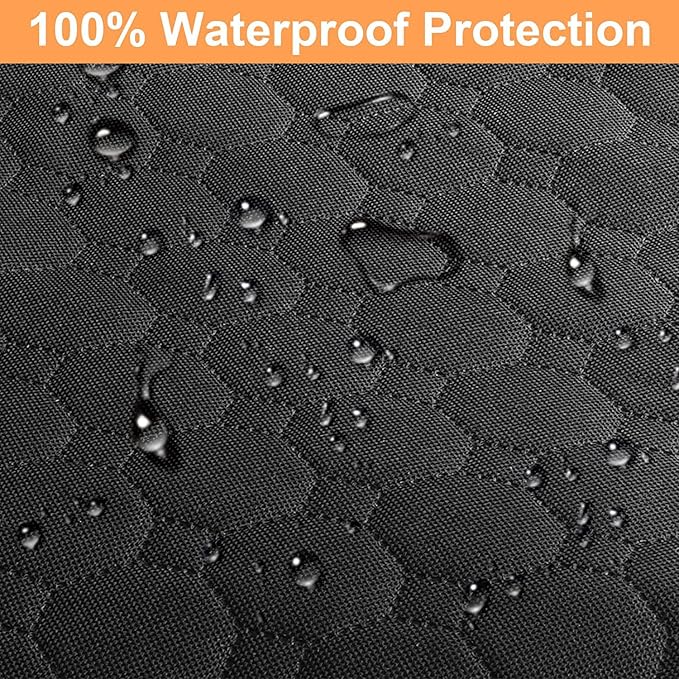 Mancro Dog Car Seat Cover for Back Seat, Waterproof Dog Hammock for Car | 600D Heavy Duty, Scratch-Resistant Back Seat Pet Cover for Dogs with PVE Nonslip Underside, Fits for Sedan, Trucks and SUVs - Image 3