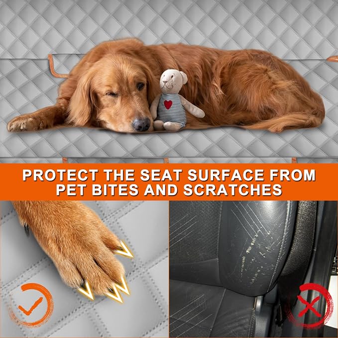 Dog Car Seat Cover for Mid-Size Truck, 600D Waterproof | for Toyota Tacoma/Hilux, Ford Ranger, Chevy Colorado/GMC Canyon, Nissan Frontier, Honda Ridgeline, Jeep Gladiator - Image 5