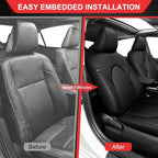 TTX LIGHTING Custom Fit for Toyota Camry Front Seat Covers | Gas |2018-2024 2-Seats | Original Seat Pattern | Full Coverage | Easy Install | Waterproof | Faux Leather - Image 7