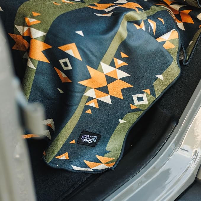 Sprints Athletic Running Towel, Full-Sized, Car Seat Cover - Performance Microfiber (Steppes Frontier) - Image 9