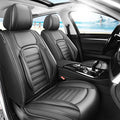 Fit CHR Car Seat Covers for Toyota CHR 2018-2021 2022 -Premium Leather, Waterproof，Breathable，All-Weather Seat Cushion Protecto & Airbag Compatible, Full Set Black by Unknown