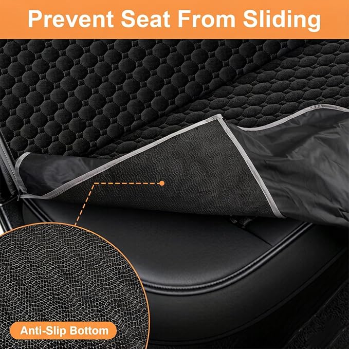 Dog Car Seat Cover,100% Waterproof Pet Backseat Cover,Car Seat Cover for Dogs,Duty Scratch Proof Nonslip Backseat Dog Cover for Car/SUV/Truck - Image 6