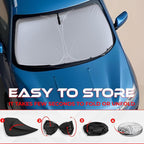 Autotech Park Foldable Sunshade Compatible with 2011-2015 Kia Optima Sedan, UV Reflective and Easy Storage, Custom-fit Car Windshield Sun Shade - Image 5