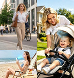 Portable Handheld Mini Fan with Ice Cooling Plate, Personal Clip On Turbo Fan Rechargeable, 18000 RPM 6 Speeds, 360° Detachable Clip, Pocket AC Fans Blow Cold Air for Beach Car Stroller Travel Makeup - Image 7