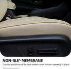 Lolcar CRV Seat Covers Custom Fit for Honda CRV 2023 2024 2025 2026 Leather Car Seat Cover Full Set for Trucks SUV,Waterproof Car Seat Cushion,Faux Leather （Beige） - Image 5