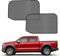 KUST Car Window Shades for 2016-2025 Ford F150 F-150 Raptor SuperCrew 4dr Accessories, Breathable Mesh Magnetic Window Covers, Rear Side Sun Shades UV Block Privacy Protection for Baby Camping 2PCS by KUST